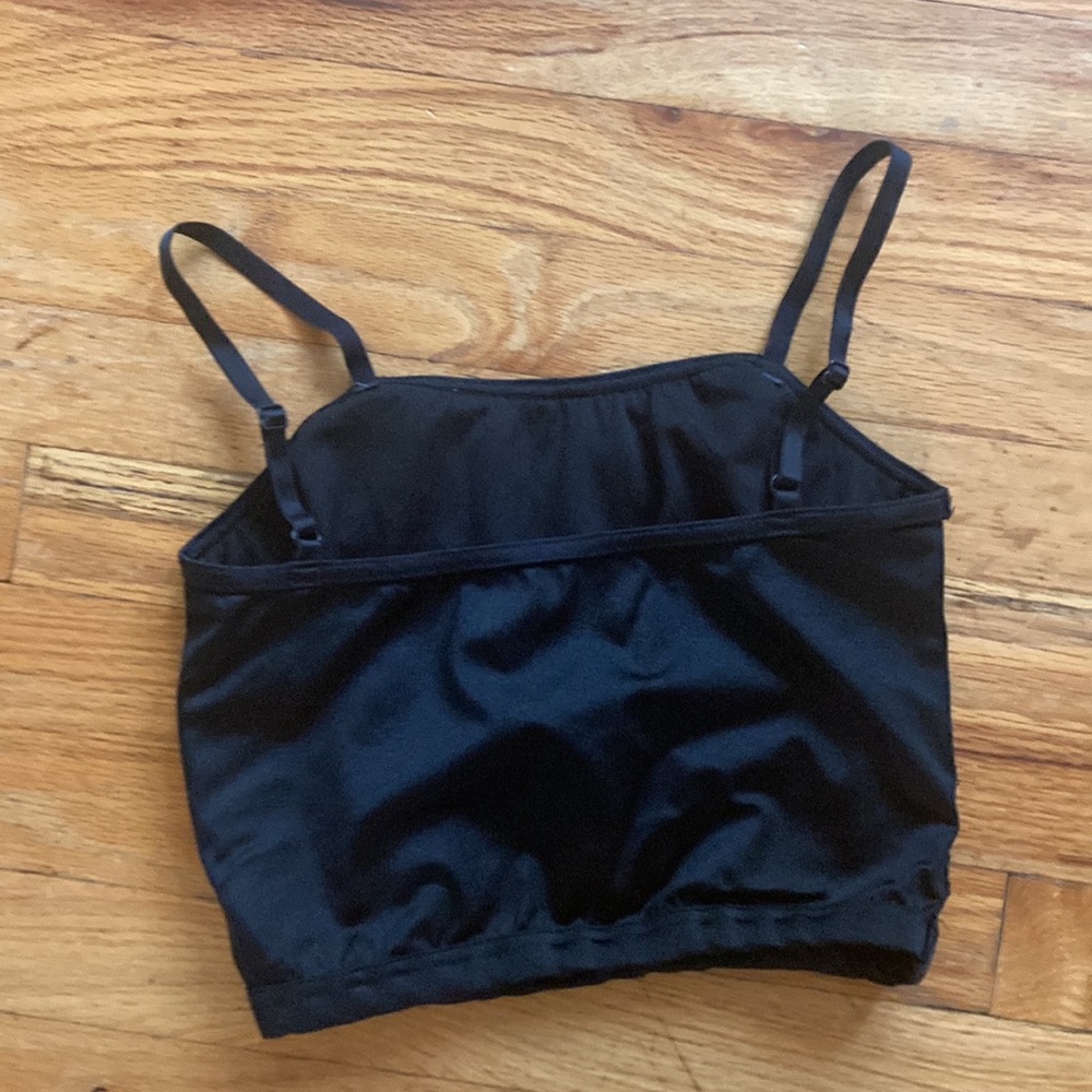 Weissman Sequin Black Crop Top for Jazz Contemporary Dance Competition - Picture 2 of 4
